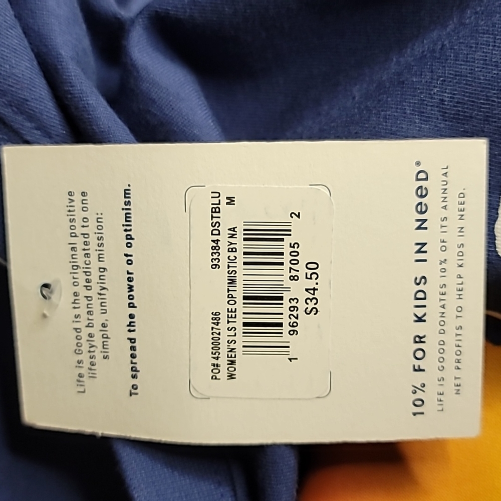 🆕️ Life is Good Long Sleeve Tee 'Optimistic by Nature' fall 🍂 🍁 🌳 tree - Picture 7 of 8